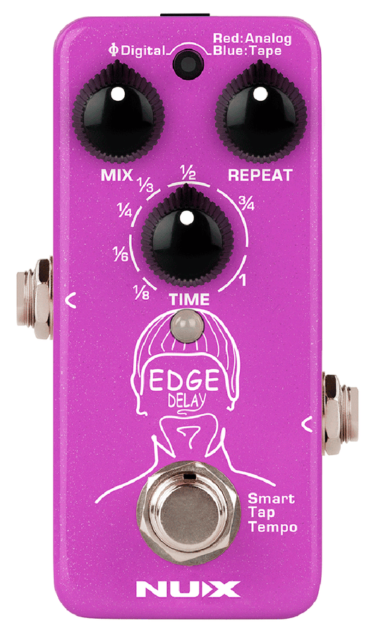 PEDALE DE DELAY NUMERIQUE 3 MODES - TAPE TEMPO NUX EDGE-DELAY