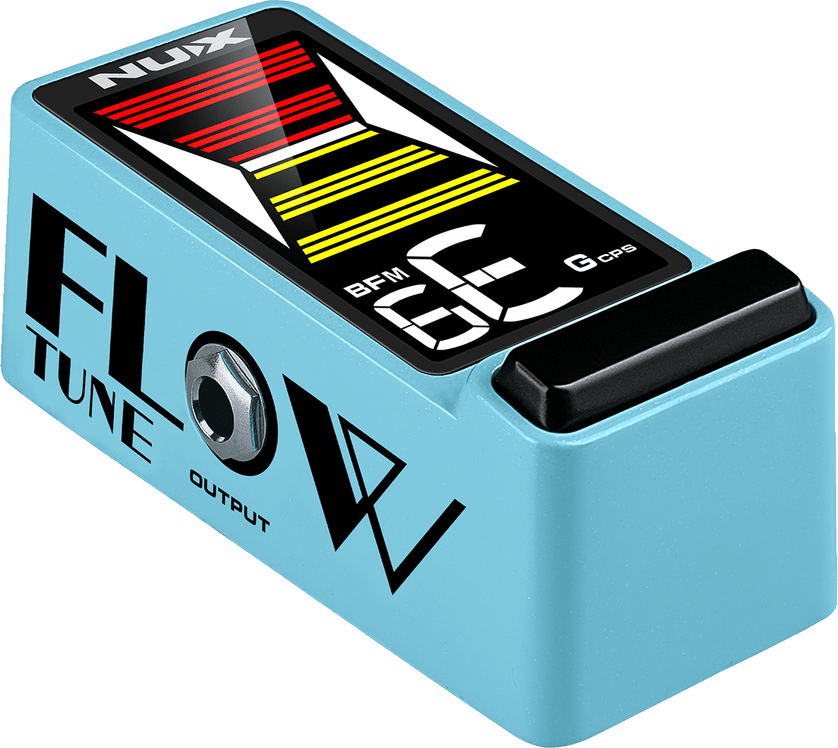 Accordeur guitare compact lcd pedale nux flowtune 2 Bleue