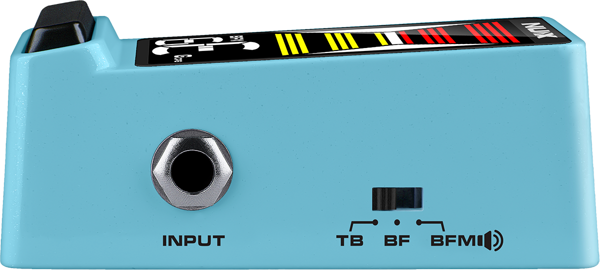 Accordeur guitare compact lcd pedale nux flowtune 2 Bleue