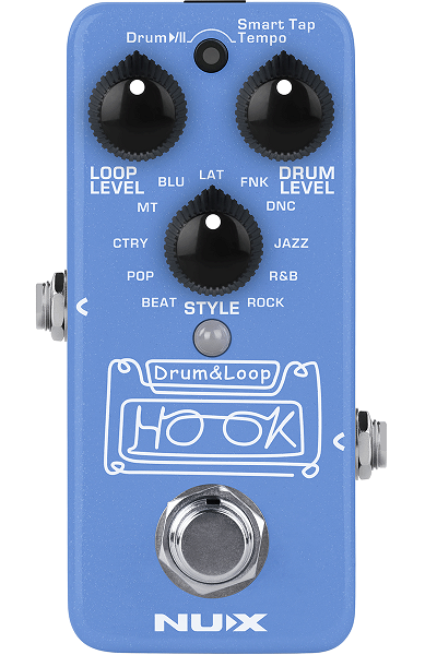 PEDALE LOOPER ET BOITE A RYTHMES MINI NUX HOOK-DRUM&LOOPMINI