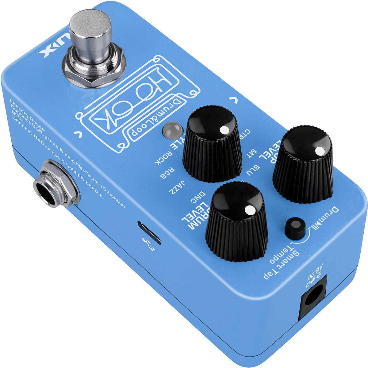 PEDALE LOOPER ET BOITE A RYTHMES MINI NUX HOOK-DRUM&LOOPMINI