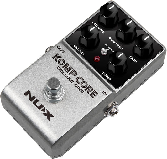 PEDALE COMPRESSEUR ANALOGIQUE POUR GUITARE ET BASSE NUX KOMPCORE DLX MKII