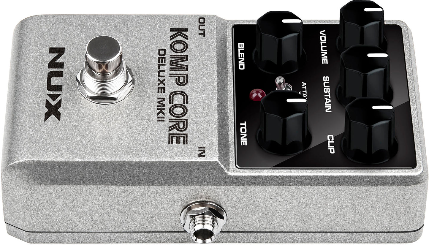 PEDALE COMPRESSEUR ANALOGIQUE POUR GUITARE ET BASSE NUX KOMPCORE DLX MKII