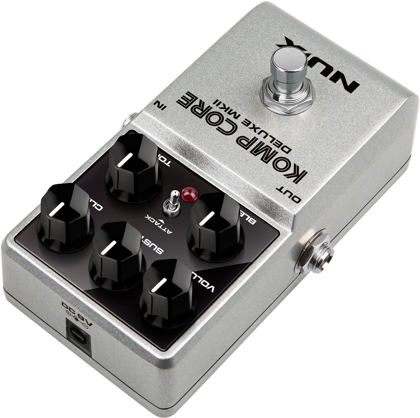PEDALE COMPRESSEUR ANALOGIQUE POUR GUITARE ET BASSE NUX KOMPCORE DLX MKII