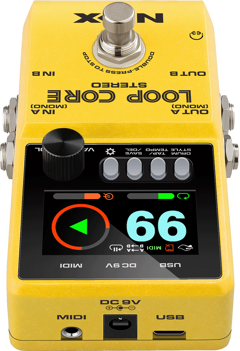 PEDALE LOOPER ET BOITE A RYTHMES STEREO NUX LOOPCORE STEREO