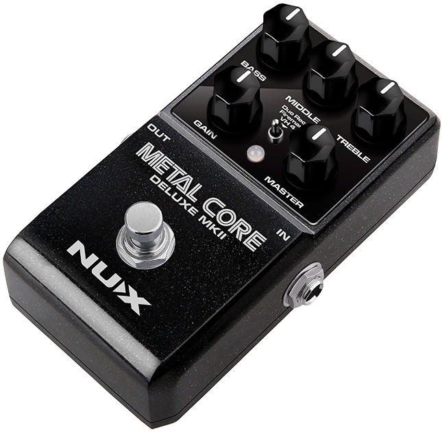 PEDALE DE DISTORTION NUMERIQUE HIGH GAIN 3 MODES NUX METAL CORE DLX MK2