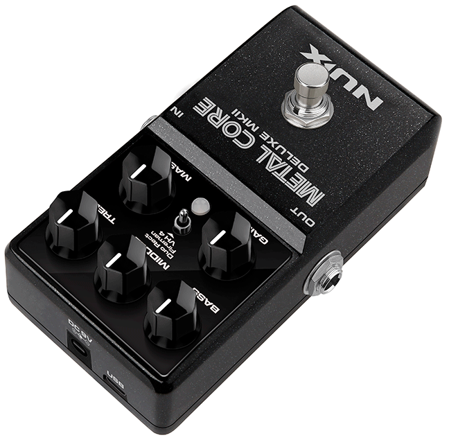 PEDALE DE DISTORTION NUMERIQUE HIGH GAIN 3 MODES NUX METAL CORE DLX MK2