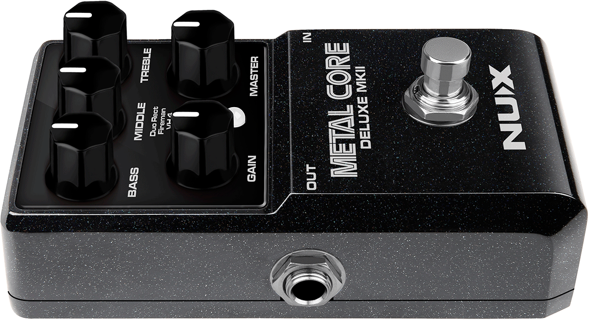 PEDALE DE DISTORTION NUMERIQUE HIGH GAIN 3 MODES NUX METAL CORE DLX MK2