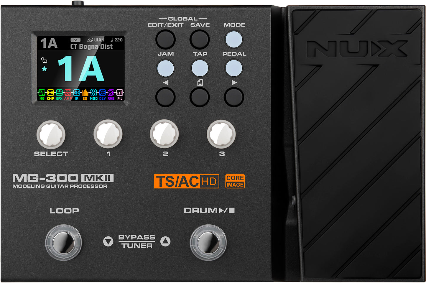 MULTI-EFFETS GUITARE COMPACT NUX MG300-MK2