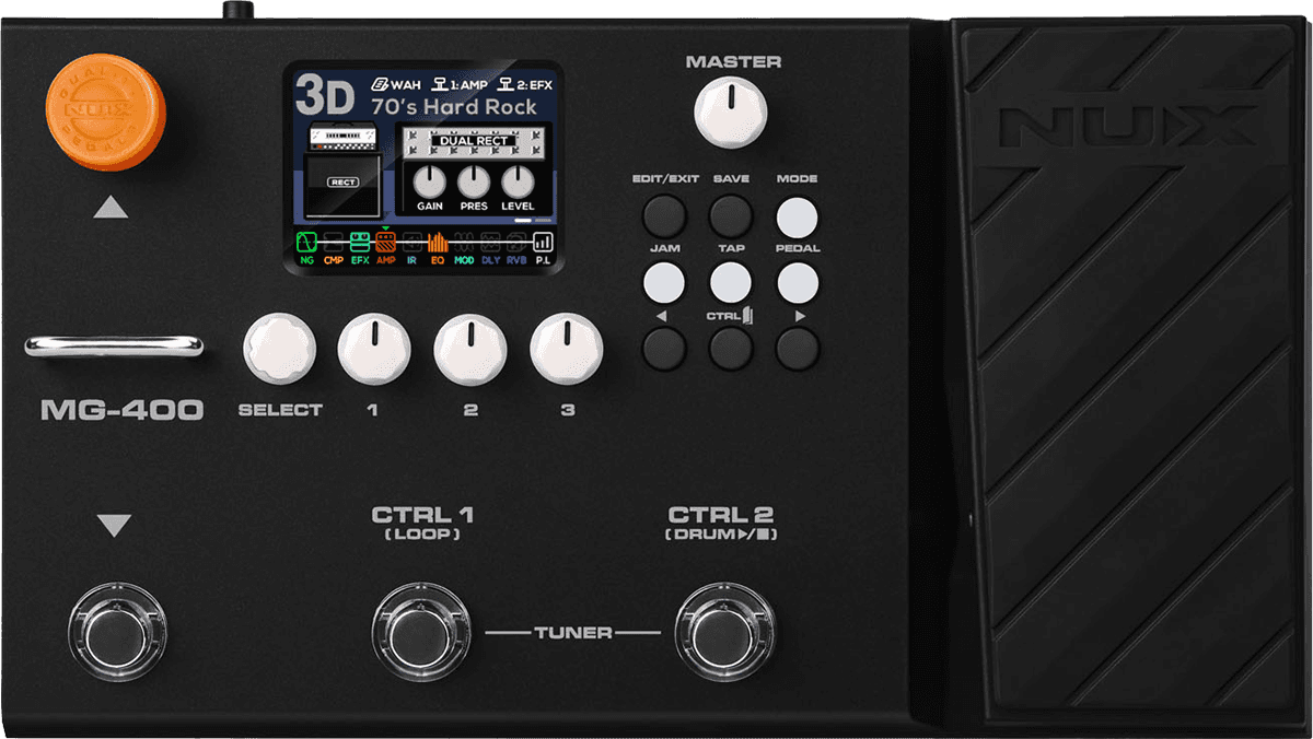 MULTI-EFFETS GUITARE COMPACT NUX MG400