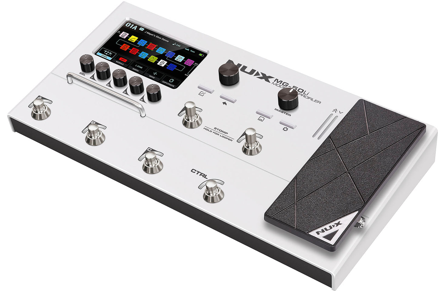Multi-effets / Modéliseur guitare & basse (White) NUX MG50LI-WH