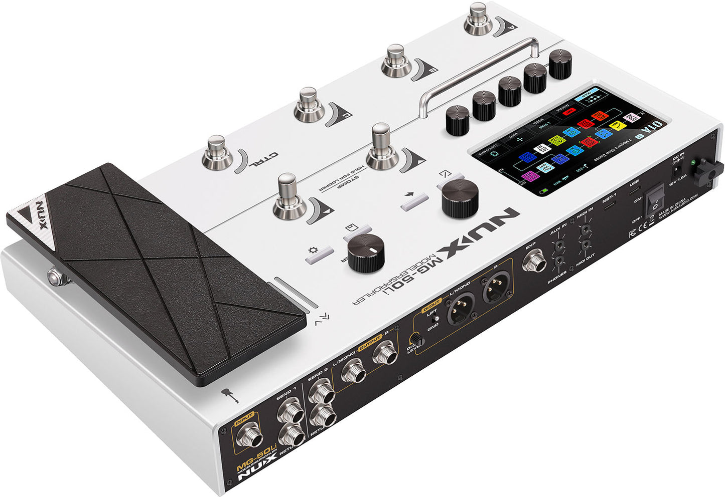Multi-effets / Modéliseur guitare & basse (White) NUX MG50LI-WH