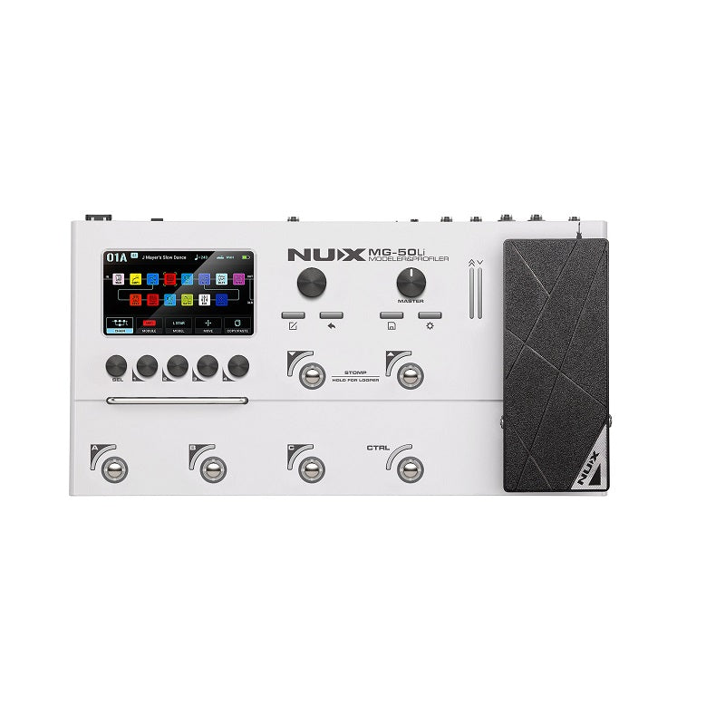 Multi-effets / Modéliseur guitare & basse (White) NUX MG50LI-WH