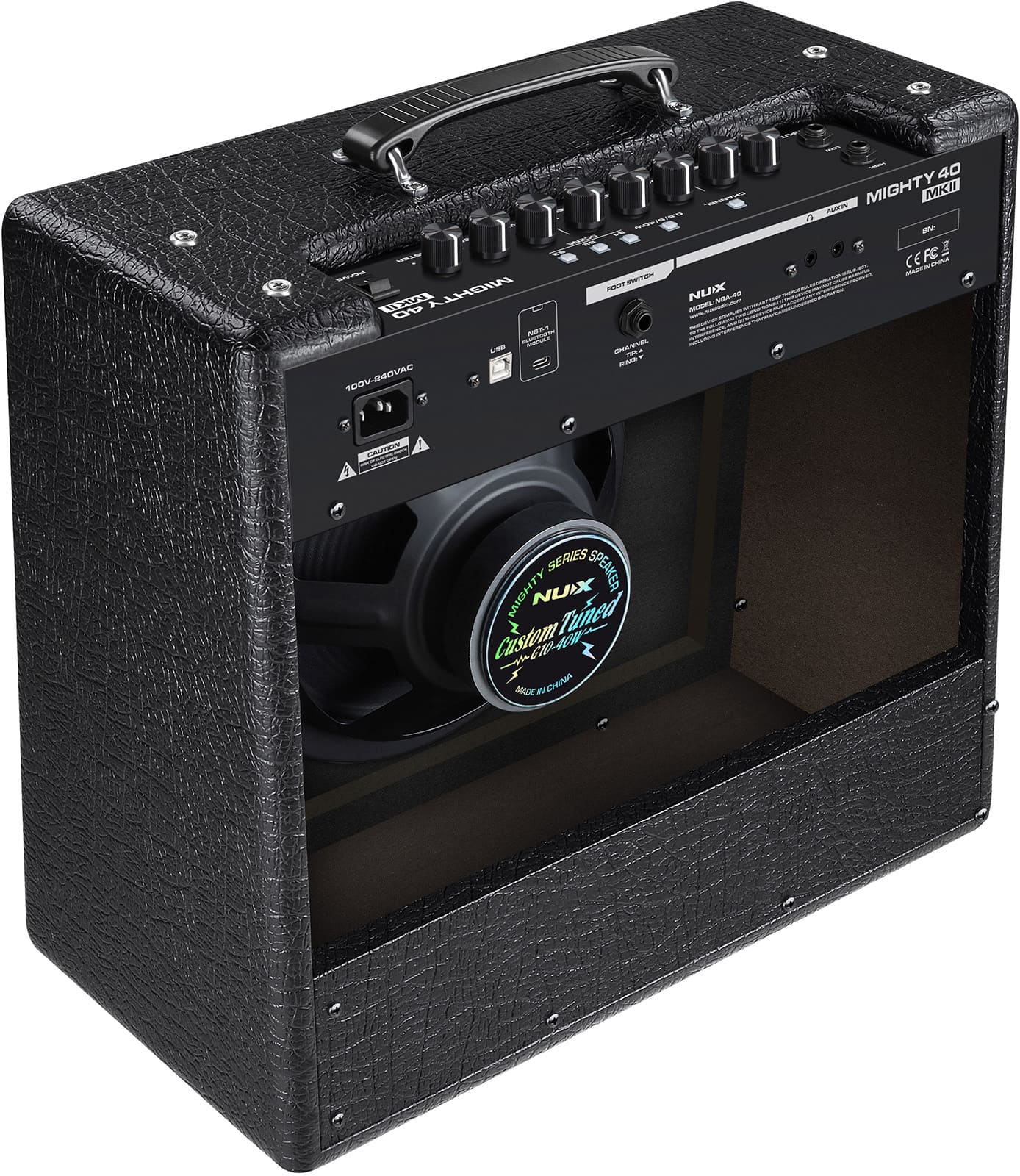 Ampli guitare electrique À modélisation 40 / 5W / 0.5W + Bluetooth NUX MIGHTY-40-MK2