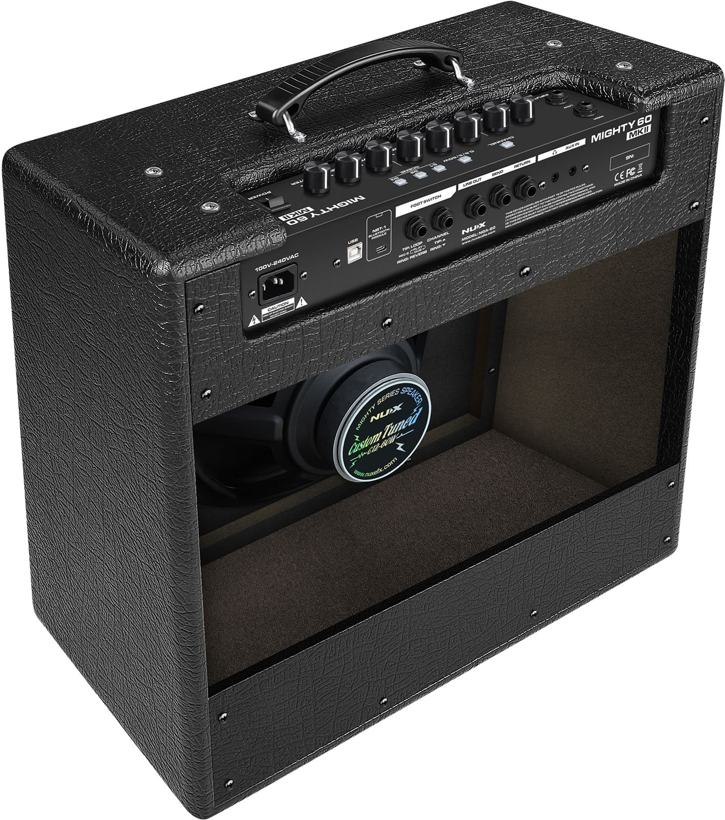 Amplis Guitare electrique À modélisation 60W / 5W / 0.5W + Bluetooth NUX MIGHTY-60-MK2