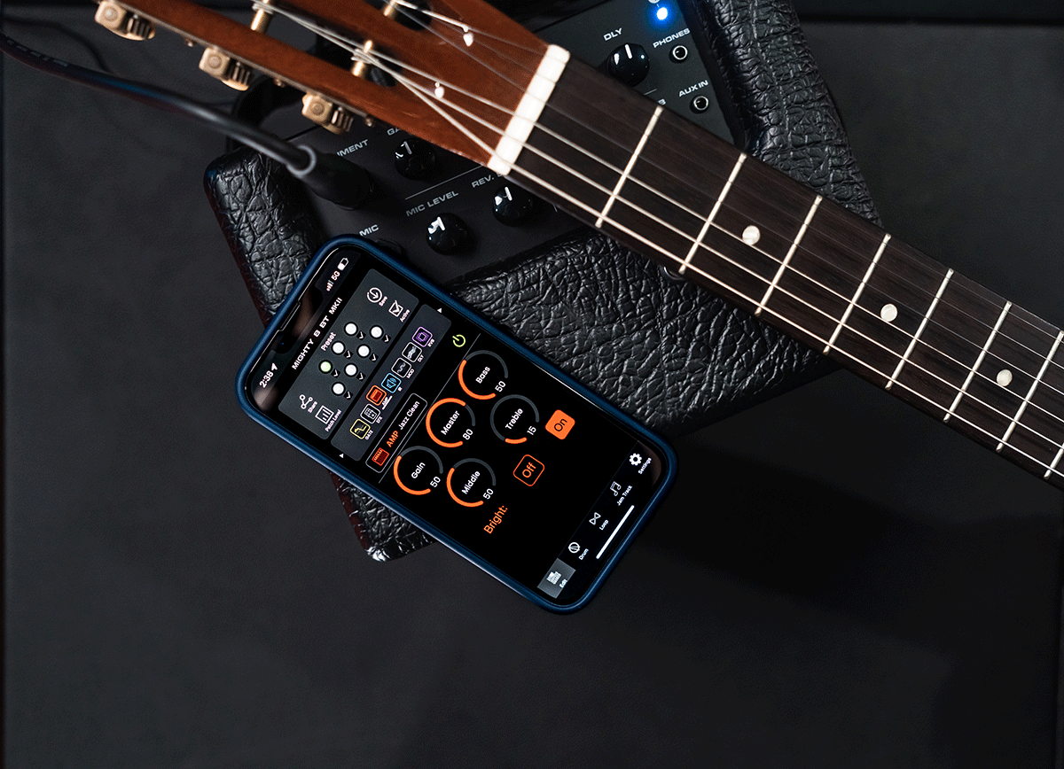 Ampli GUITARE ELECTRIQUE Portable 8W - 2 canaux Bluetooth  NUX MIGHTY-8BT-MK2