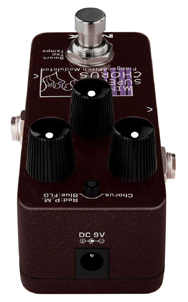 PEDALE CHORUS FLANGER NUMERIQUE - TAPE TEMPO NUX MINI SUPER CHORUS