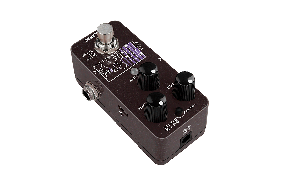 PEDALE CHORUS FLANGER NUMERIQUE - TAPE TEMPO NUX MINI SUPER CHORUS