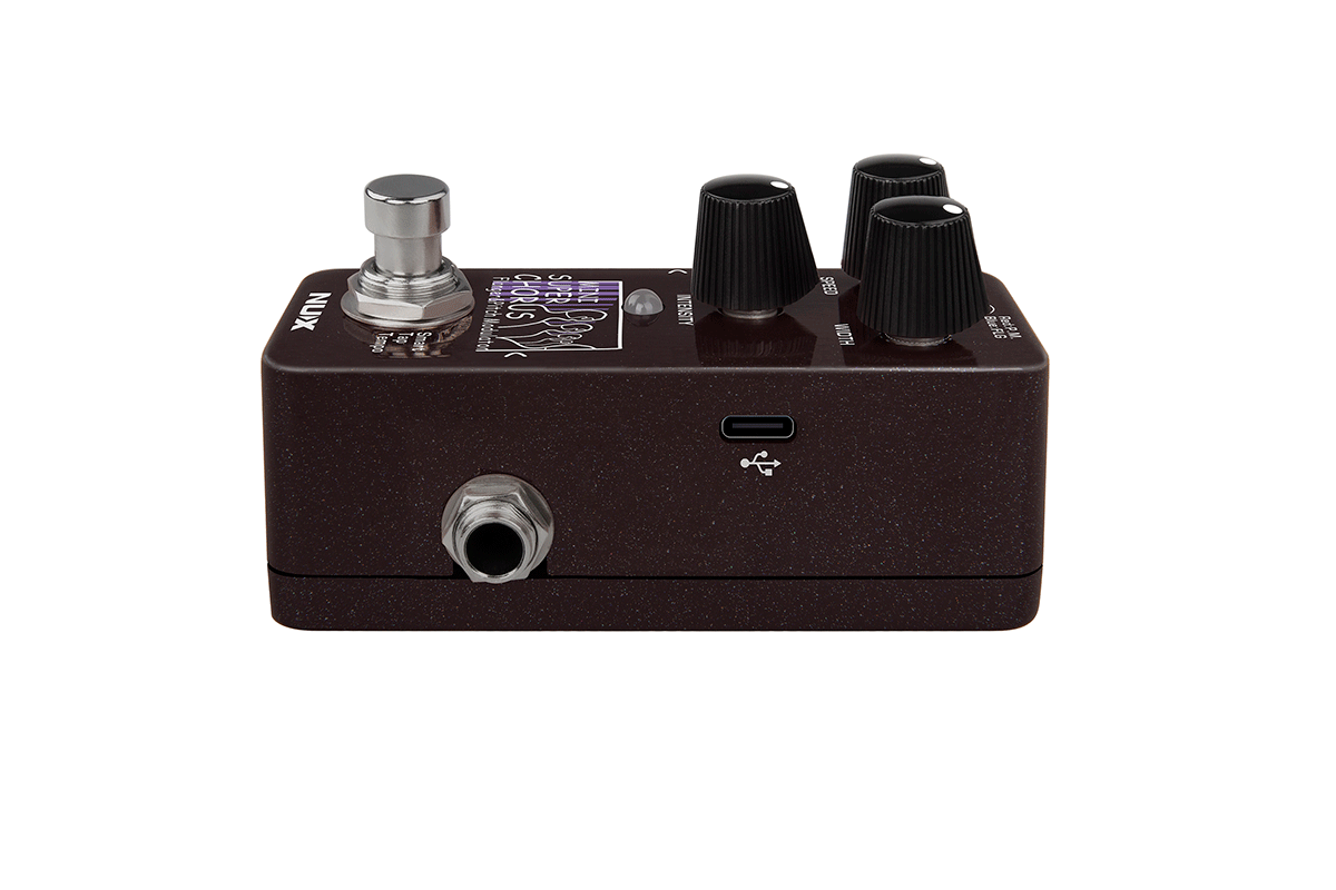 PEDALE CHORUS FLANGER NUMERIQUE - TAPE TEMPO NUX MINI SUPER CHORUS