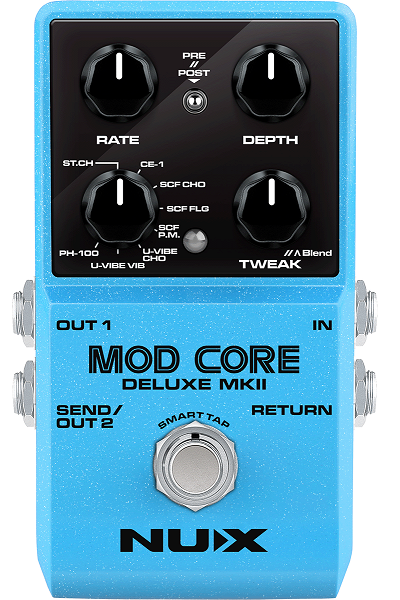PEDALE MODULATION NUMERIQUE - 8 MODES NUX MOD CORE DLX MK2