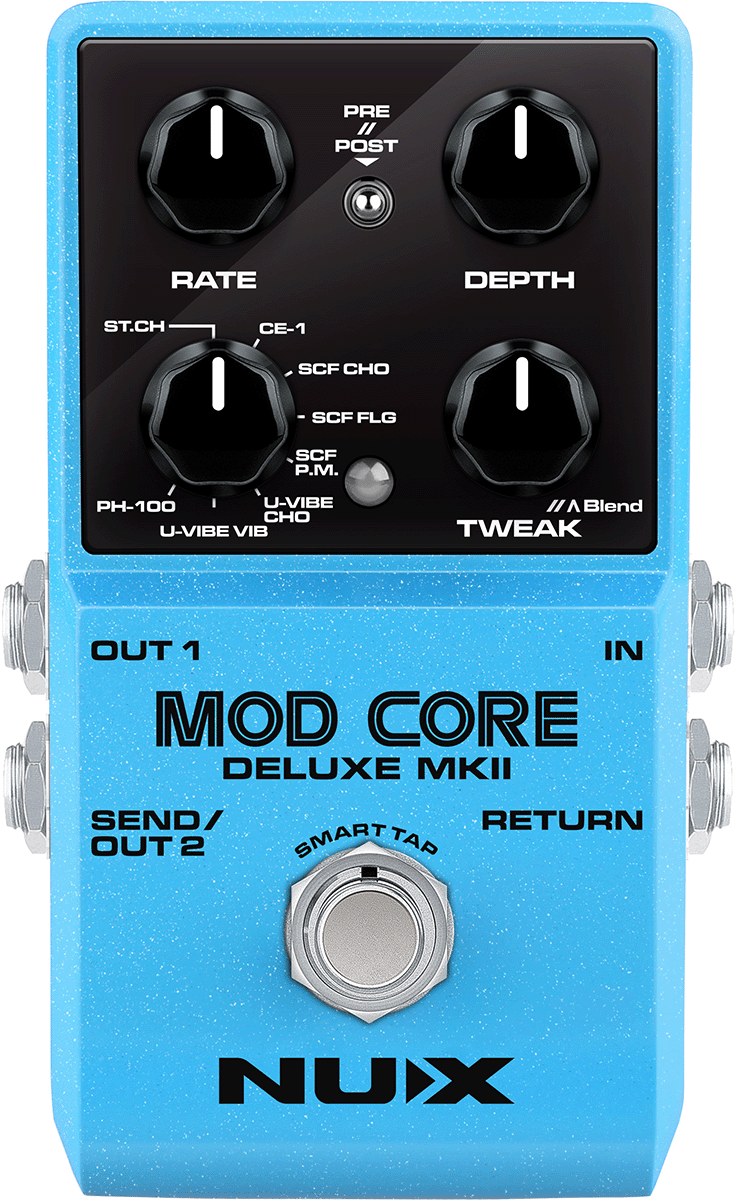 PEDALE MODULATION NUMERIQUE - 8 MODES NUX MOD CORE DLX MK2