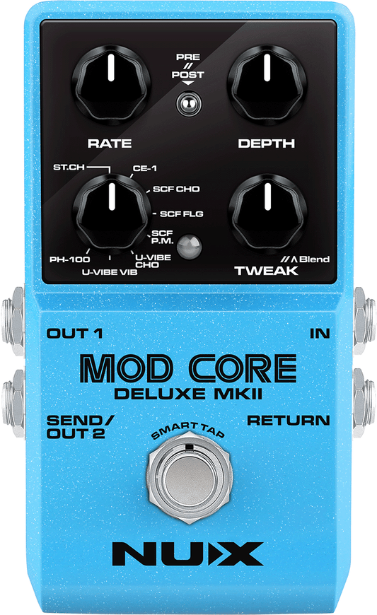 PEDALE MODULATION NUMERIQUE - 8 MODES NUX MOD CORE DLX MK2