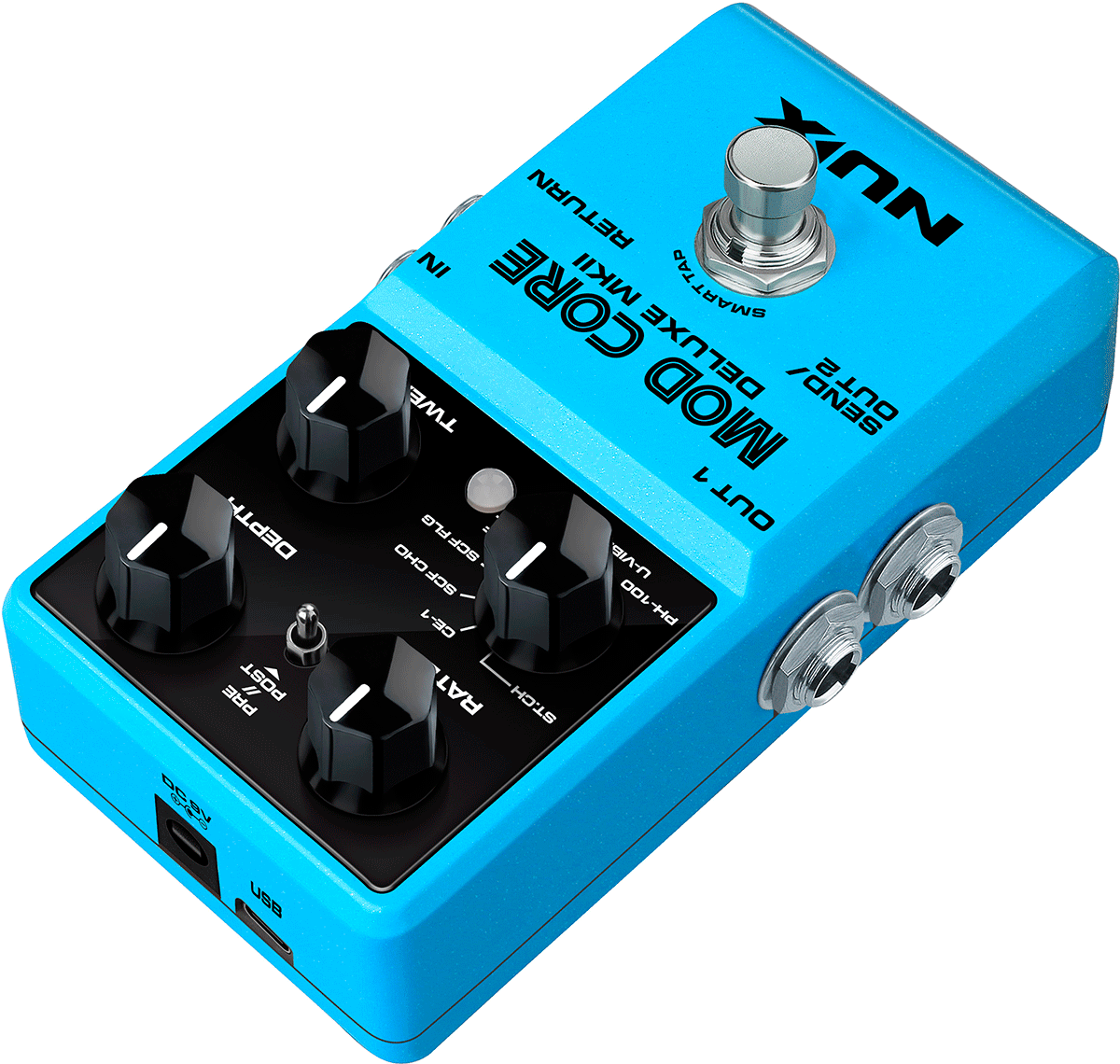 PEDALE MODULATION NUMERIQUE - 8 MODES NUX MOD CORE DLX MK2