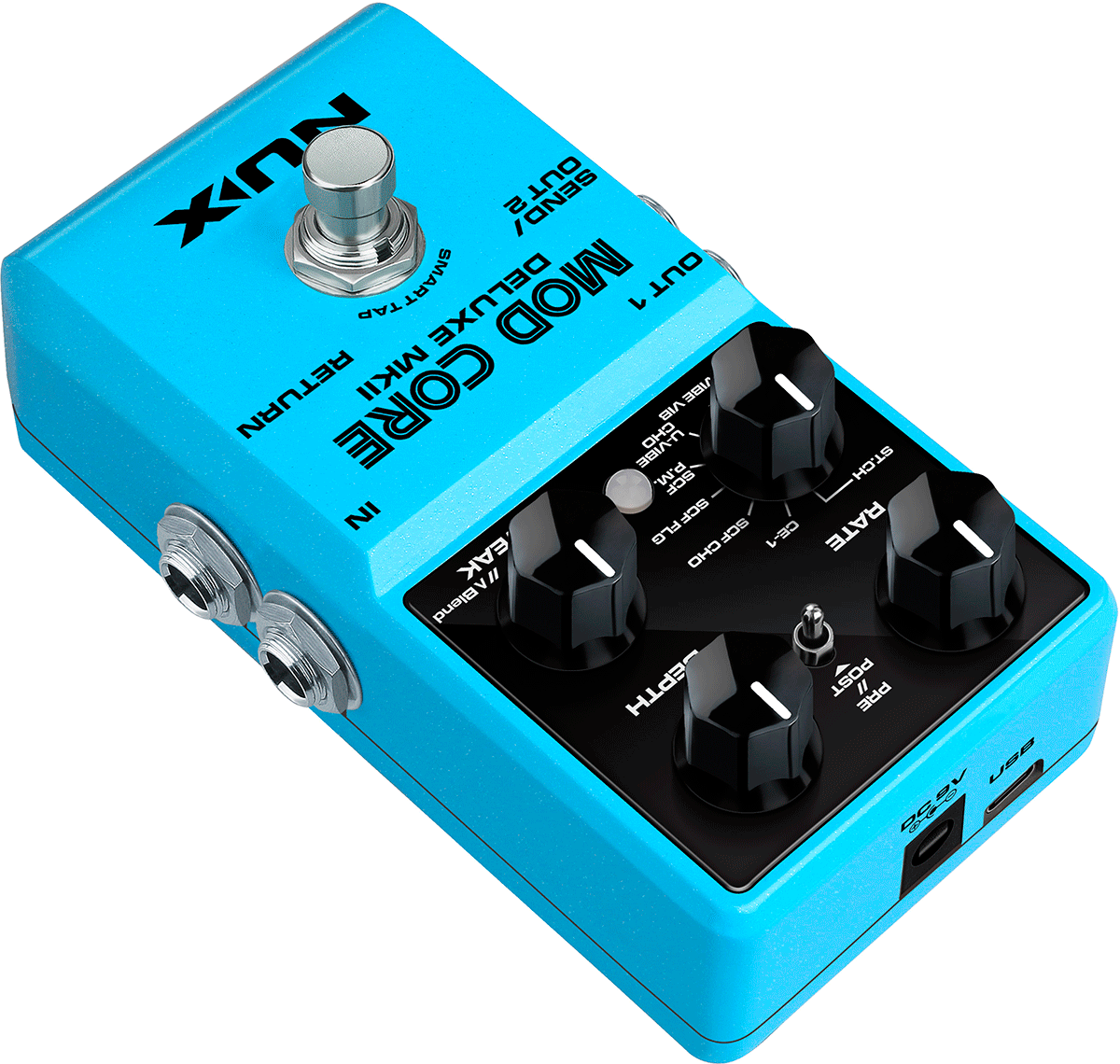 PEDALE MODULATION NUMERIQUE - 8 MODES NUX MOD CORE DLX MK2