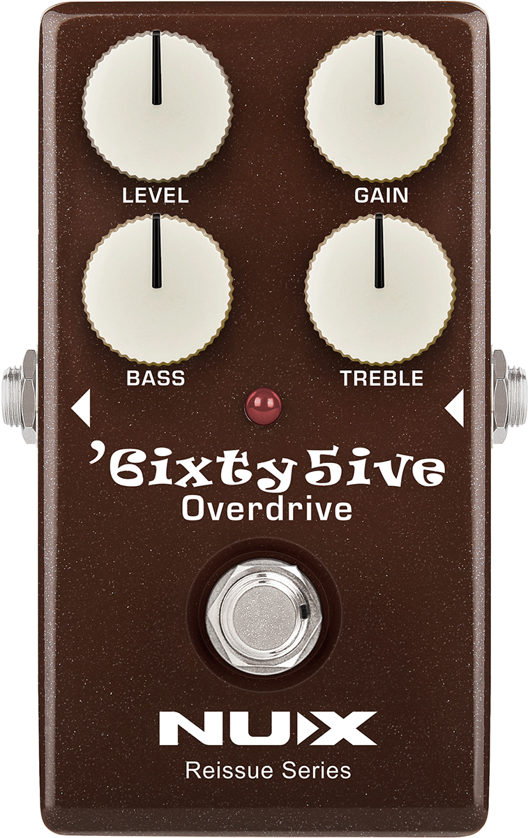 PEDALE OVERDRIVE ANALOGIQUE TYPE BLACKFACE DRIVE NUX SIXTYFIVE-OD