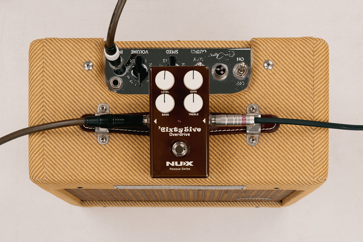 PEDALE OVERDRIVE ANALOGIQUE TYPE BLACKFACE DRIVE NUX SIXTYFIVE-OD