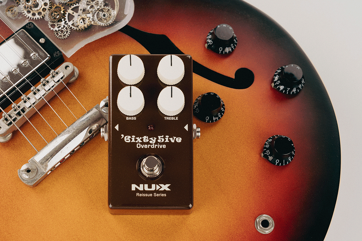 PEDALE OVERDRIVE ANALOGIQUE TYPE BLACKFACE DRIVE NUX SIXTYFIVE-OD