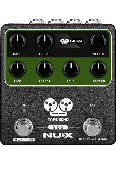 PEDALE DE DELAY ET REVERB NUMERIQUE NUX TAPE-ECHO