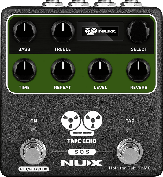 PEDALE DE DELAY ET REVERB NUMERIQUE NUX TAPE-ECHO