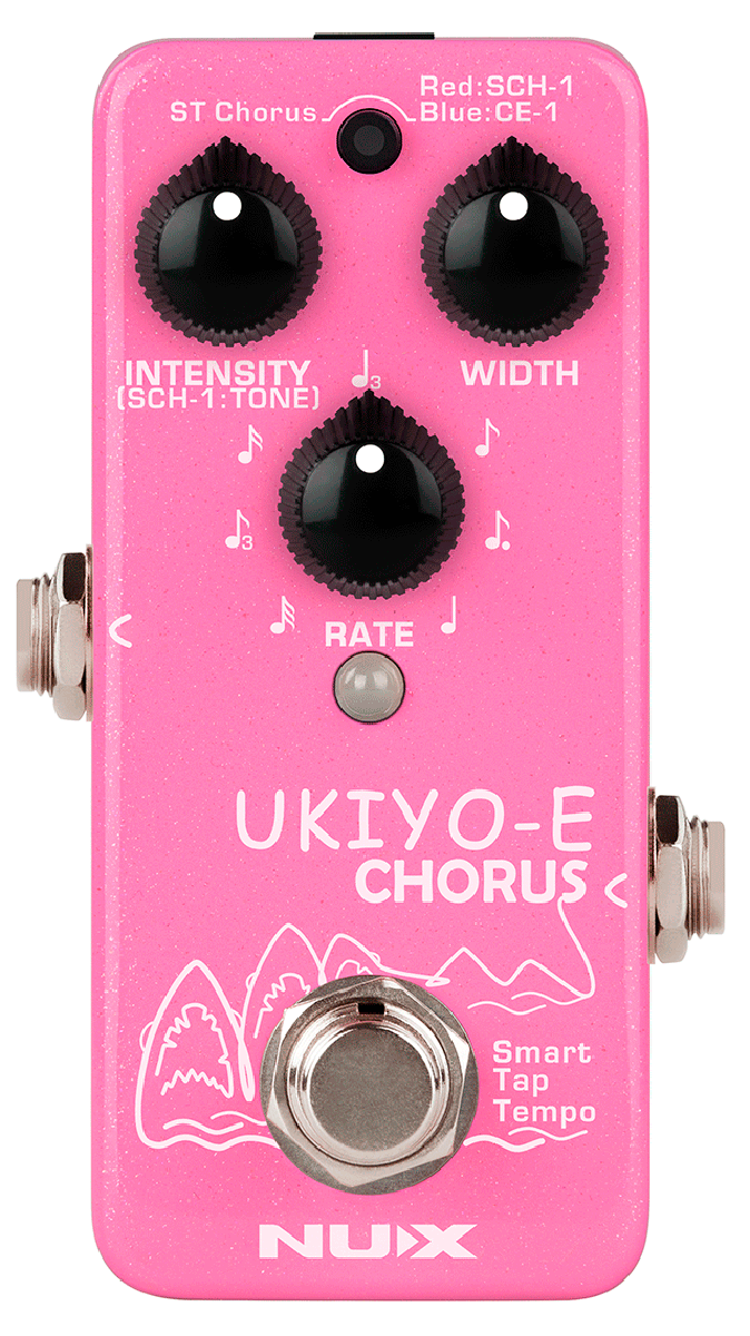 PEDALE CHORUS NUMERIQUE 3 MODES- TAPE TEMPO NUX UKIYO-E-CHORUS