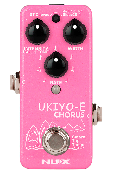 PEDALE CHORUS NUMERIQUE 3 MODES- TAPE TEMPO NUX UKIYO-E-CHORUS
