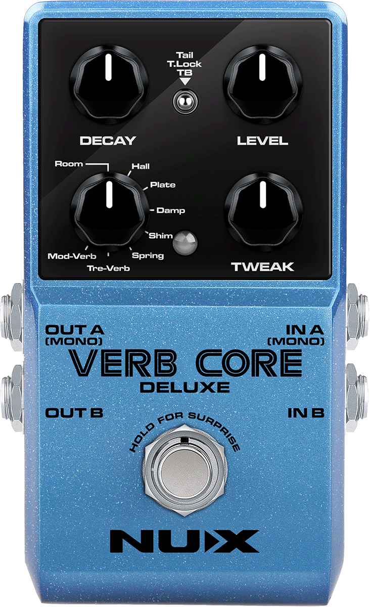PEDALE  REVERB NUMERIQUE 8 MODES NUX VERB CORE DLX