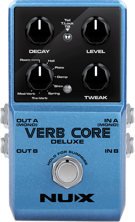 PEDALE  REVERB NUMERIQUE 8 MODES NUX VERB CORE DLX