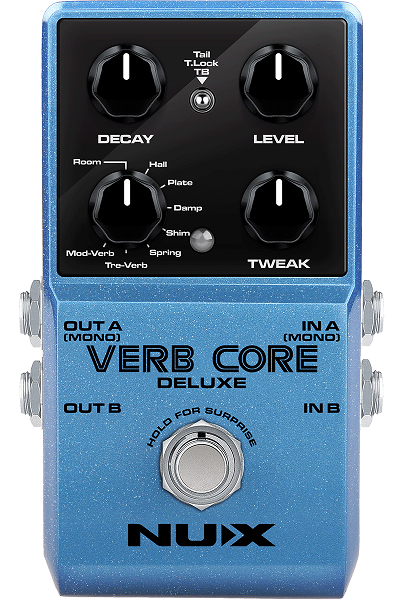 PEDALE  REVERB NUMERIQUE 8 MODES NUX VERB CORE DLX