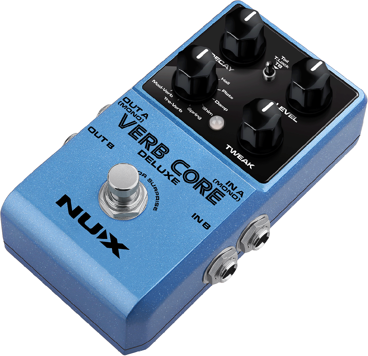 PEDALE  REVERB NUMERIQUE 8 MODES NUX VERB CORE DLX