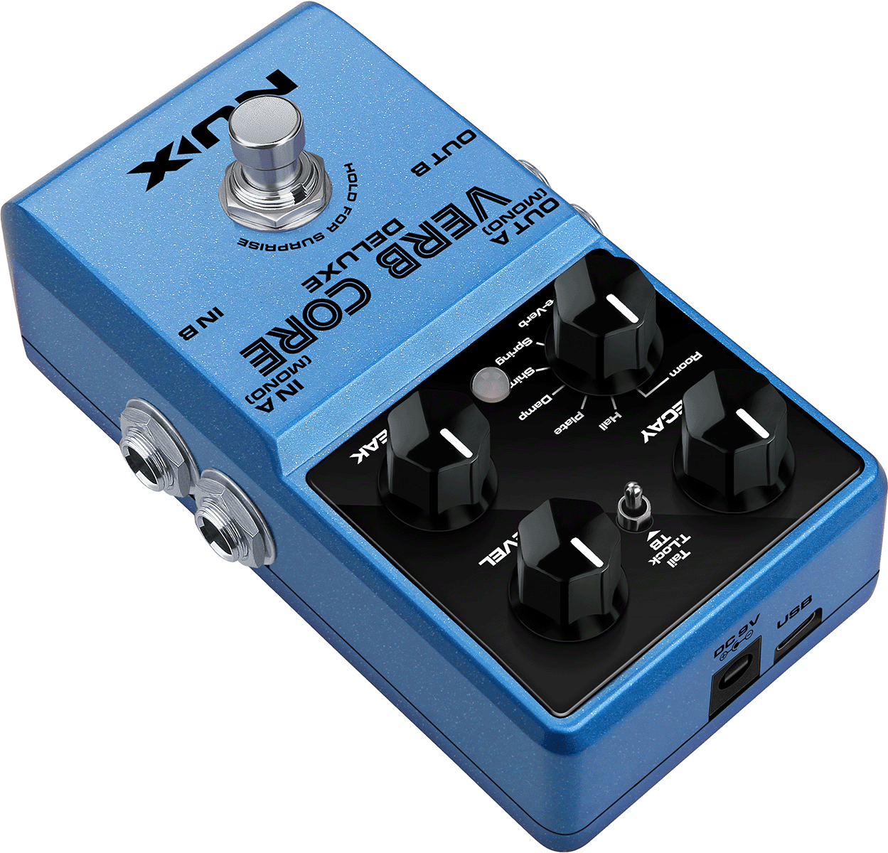 PEDALE  REVERB NUMERIQUE 8 MODES NUX VERB CORE DLX