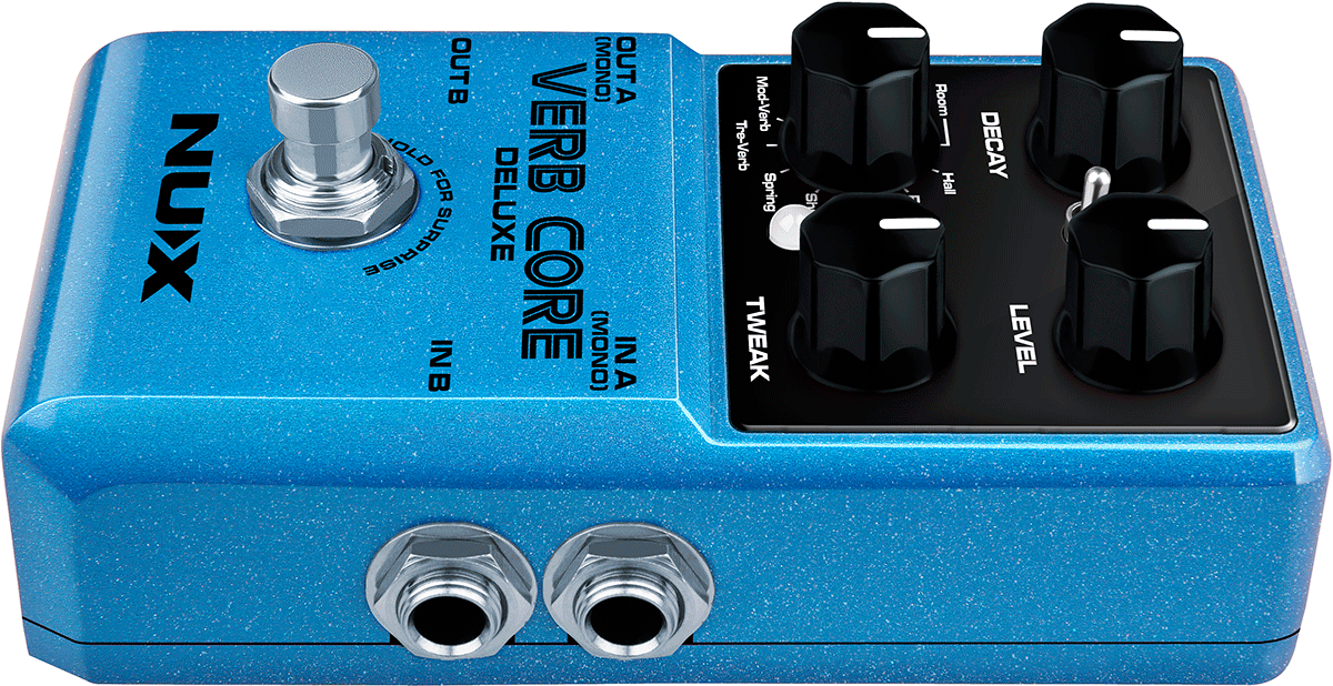 PEDALE  REVERB NUMERIQUE 8 MODES NUX VERB CORE DLX