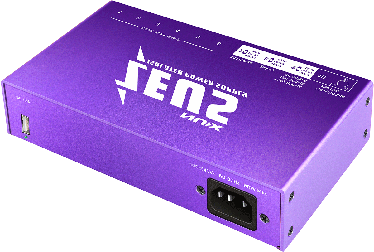 BOITIER D'ALIMENTATION POUR 10 PEDALES D'EFFET NUX ZEUS