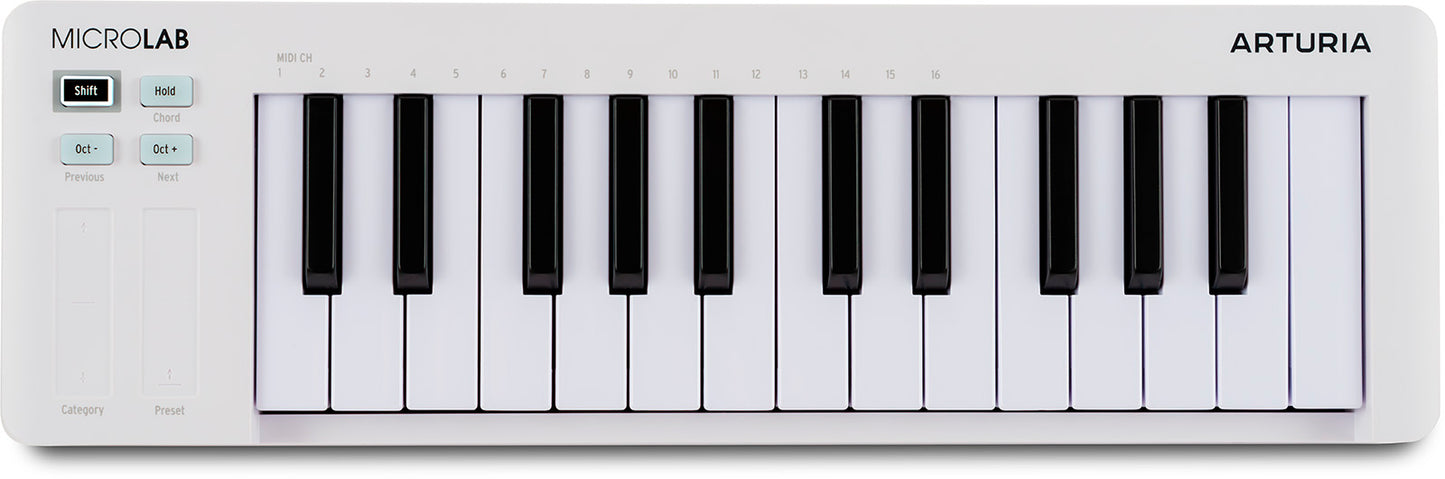 Clavier maître ARTURIA MicroLab MK3 – Blanc