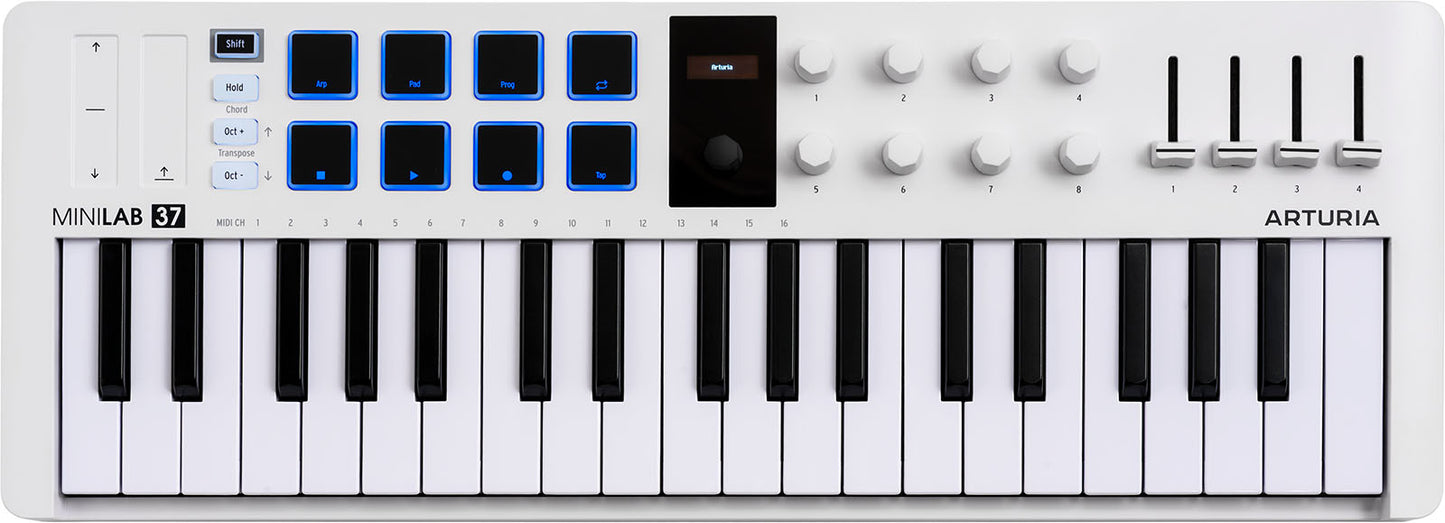 ARTURIA MiniLab MK3 37 touches – Clavier maître blanc