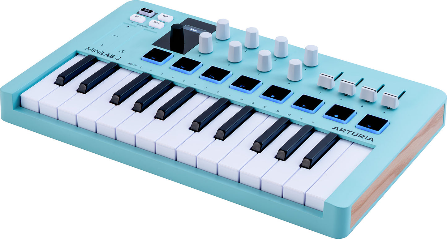 Clavier maître ARTURIA MiniLab 3 – Aquamarine