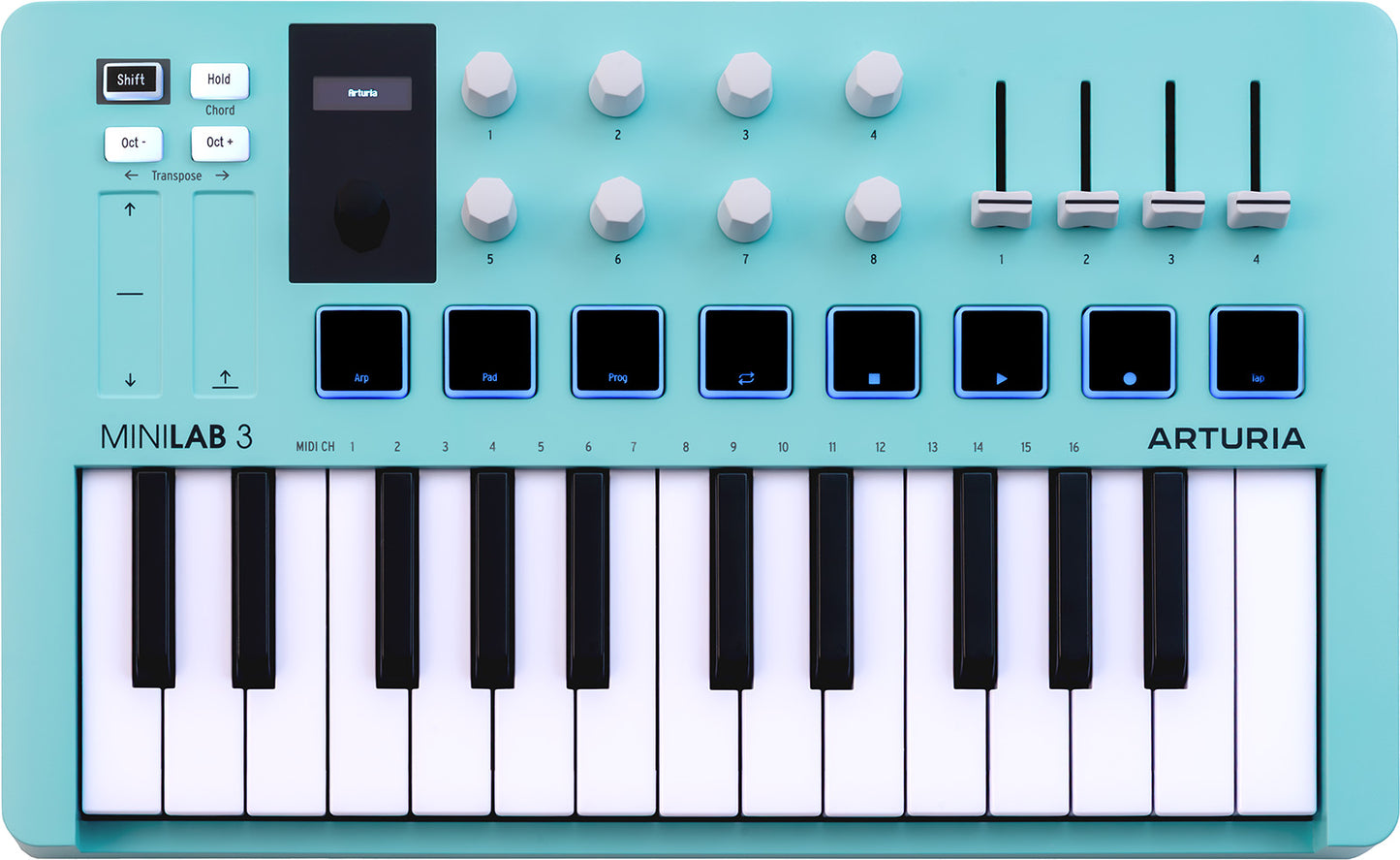 Clavier maître ARTURIA MiniLab 3 – Aquamarine
