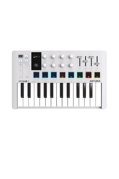 Clavier maître ARTURIA MiniLab 3 – Blanc