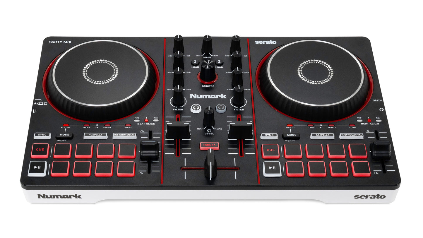 Contrôleur DJ 2 Voies Portable – Numark Party Mix