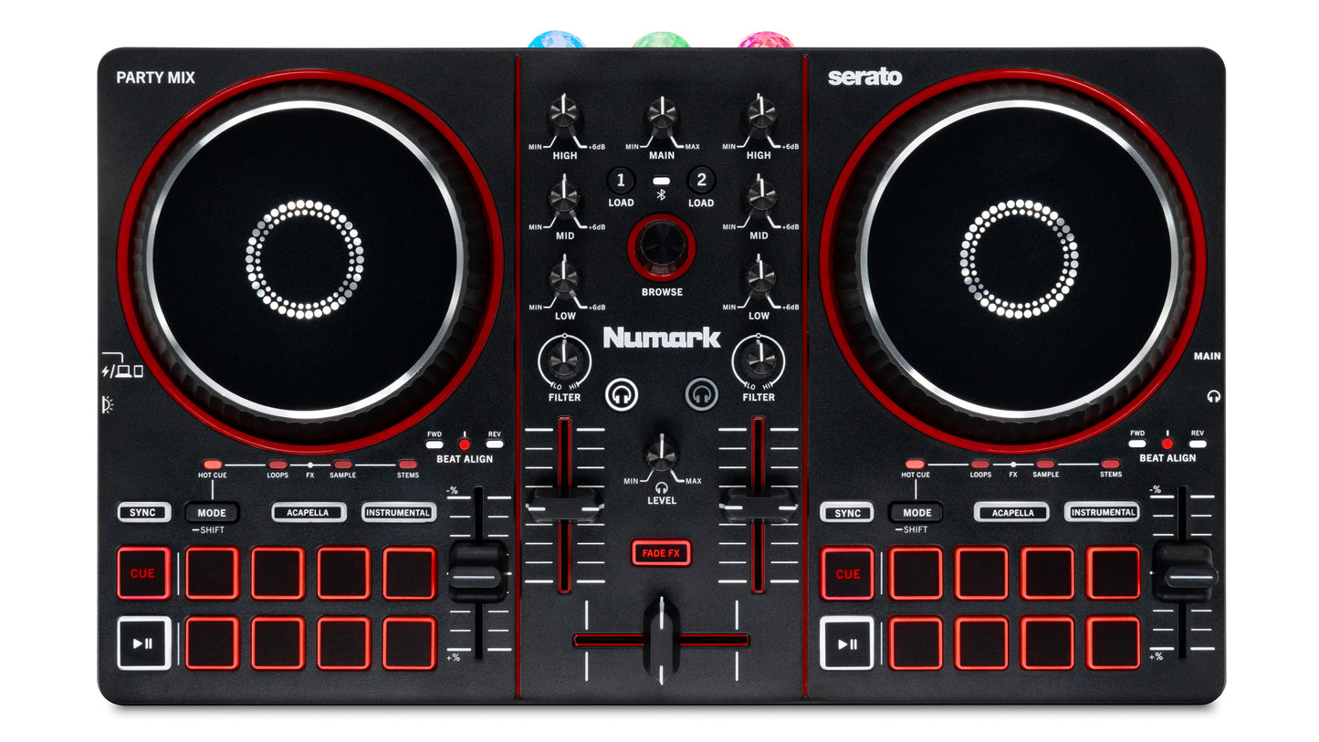 Contrôleur DJ 2 Voies Portable – Numark Party Mix