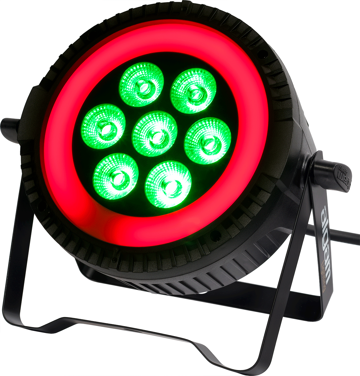 Wash – Projecteur PAR LED 7 x 6 W + Anneau LED RVB ALGAM LIGHTING PARWASH76-RING